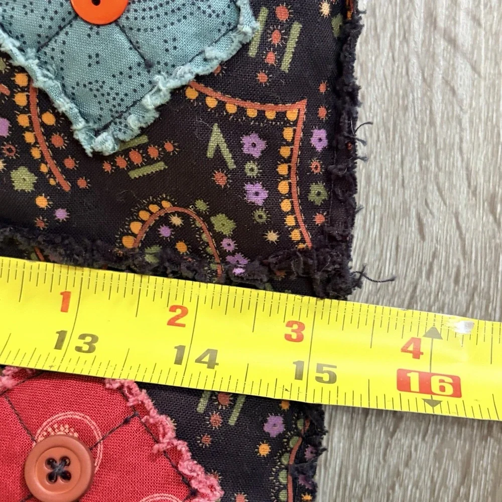 Handmade Quilted‎ Patchwork Multicolor Square Tote Shoulder Boho Bag